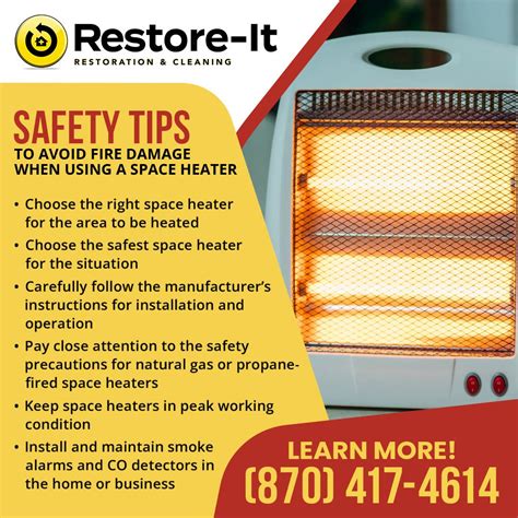 Tips For Safely Using A Space Heater To Prevent Smoke And Fire Damage