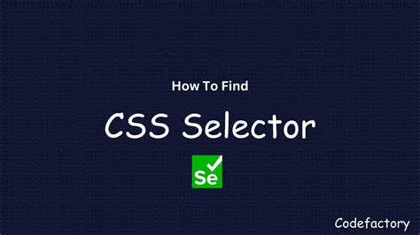 How To Find CSS Selector In Selenium Selenium Locators YouTube