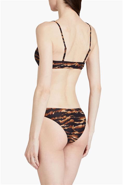 Melissa Odabash Vienna Tiger Print Low Rise Bikini Briefs The Outnet