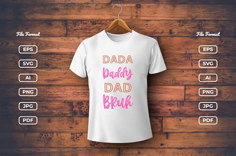 Dada Daddy Dad Bruh Tshirt Design Graphic By Srempire · Creative Fabrica