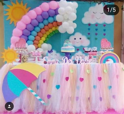 Pin By Jenny Morales On Chuva De Amor Rainbow Theme Baby Shower