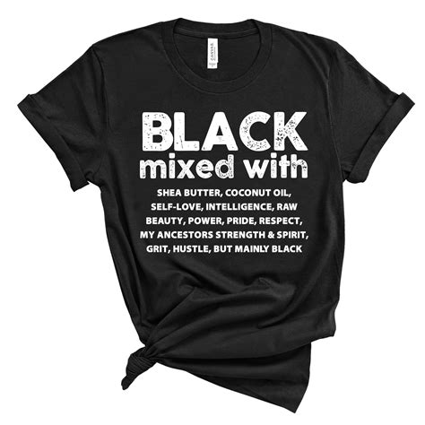 2020 Black Women T Shirt Black Mixed With Shirt Melanin Black Pride