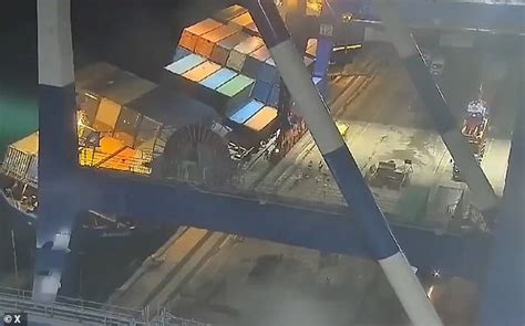 Terrifying Moment Crew Scramble To Safety With Seconds To Spare As