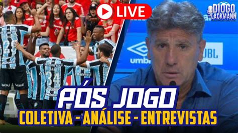 PÓS JOGO COMPLETO COLETIVA DO RENATO APÓS O GRENAL ENTREVISTAS