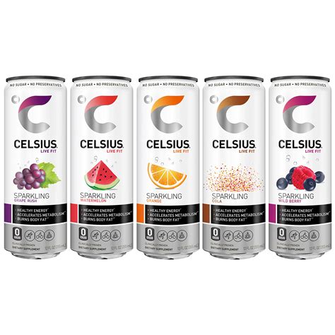 Celsius Energy Drink All Flavor Variety Pack Fl Oz Slim Sparkling