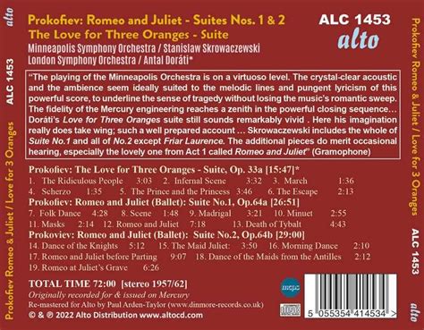 Prokofiev Romeo And Juliet Suites Nos 1 2 Minneapolis Orchestra