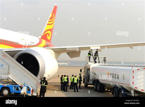 A Jet Plane Boeing 787 Dreamliners Of Hainan Airlines Of HNA Group Is