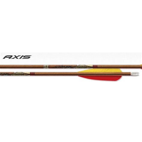 Easton Axis Traditional Carbon Pfeile Mit Zoll Naturfedern