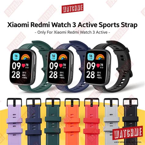 Xiaomi Redmi Watch Active Strap Sports Series Full Black Buckle