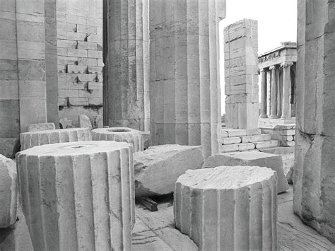 Parthenon Columns, Athens Greece 1993 Photograph by Michael Chiabaudo - Pixels