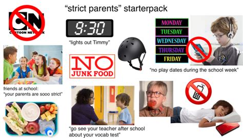 The Strict Parents Starterpack Rstarterpacks Starter Packs