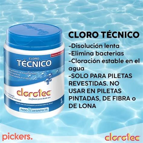 Cloro Granulado Clorotec Piscinas Revestidas X 1 Kgs En Venta En