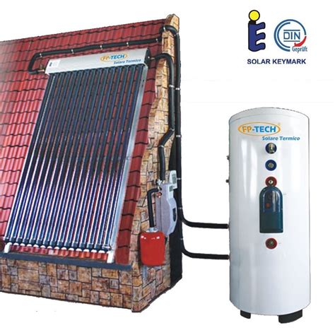 KIT PANNELLO SOLARE TERMICO 250 LT CIRCOLAZIONE FORZATA HEAT PIPE