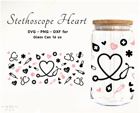 Nurse Fuel Svg Nurse Wrap For 16oz Libbey Glass Can Svg Cut Etsy