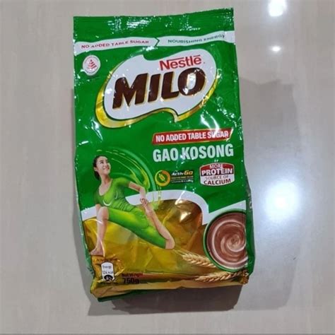 Jual Milo Instant Gao Kosong No Added Sugar Tanpa Gula Singapore 750