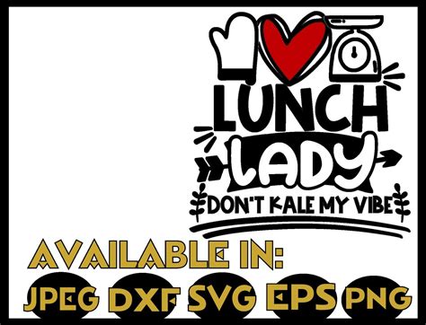 Cafeteria Svg Dxf Jpeg Silhouette Cameo Cricut Lunch Lady Crew Etsy