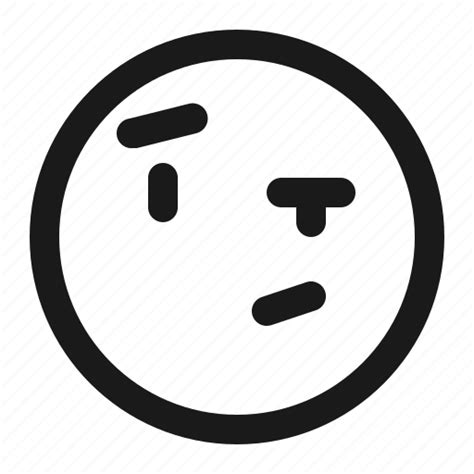 Skeptical Face Icon