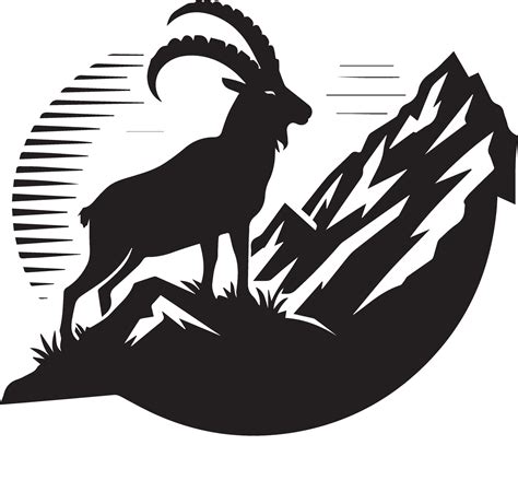 Goat vector logo illustration black color 34212838 Vector Art at Vecteezy