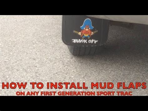 How To Install Mud Flaps At Home YouTube