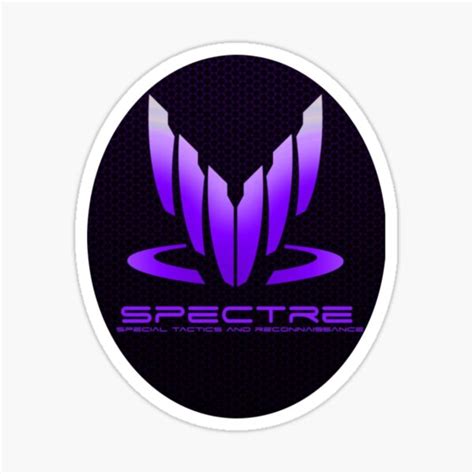 Spectre Mass Effect Purple Sticker For Sale By Beckie88 Redbubble