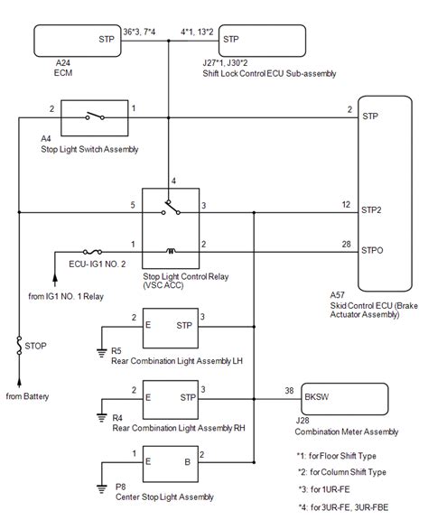 Toyota Tundra Service Manual Open In Stop Light Switch Circuit C1249