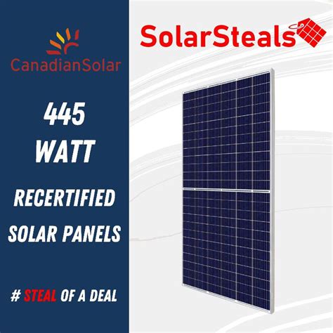 Used Canadian Solar Bihiku Cs W Mb Ag W Bifacial Watt Mono