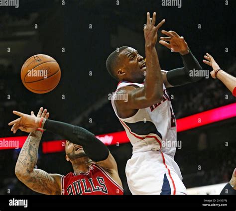 Atlanta Hawks Point Guard Shelvin Mack 8 Looses The Ball As He Drives