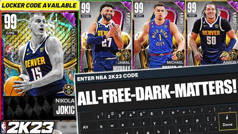 Hurry And Use The New Locker Codes For Guaranteed Free Dark Matters In