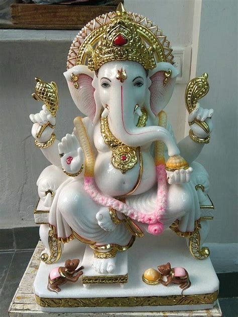 White Marble Ganesha Idol Shop