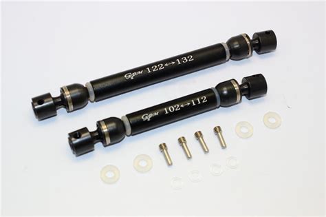 Aluminum Steel Front Rear Cvd Main Shafts Pc Set Black Gpm Trx Trx