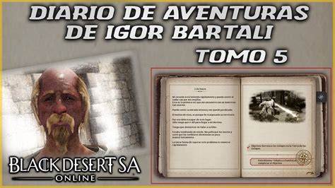 BLACK DESERT LATINO BARTALI Libro De Aventuras TOMO 5 BDO