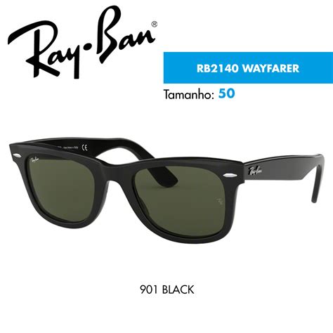 Óculos De Sol Ray Ban Rb2140 Wayfarer Cardinamonteiro