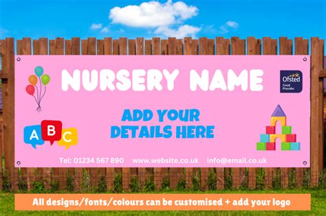 Nursery Day Care And Playgroup Banner Peak Banners