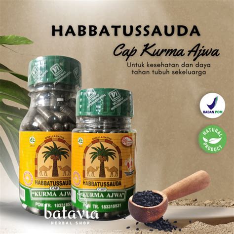 Jual Habbatussauda Cap Kurma Ajwa Kapsul Jakarta Pusat