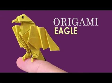 How To Make A Paper Eagle Stand On Finger Origami Eagle Tutorials