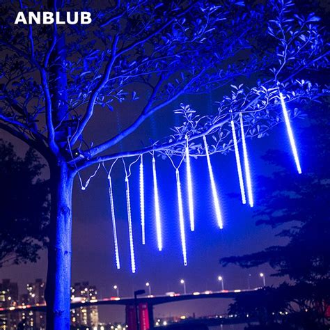 ANBLUB guirlande lumineuse étanche de 30cm 50cm 8 Tubes de pluie