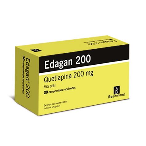 Edagan Quetiapina 200Mg X 30 Comprimidos Megalabs Farmadon La