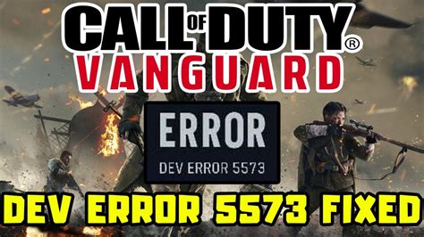 How To FIX Call Of Duty Vanguard Dev Error 5573 YouTube