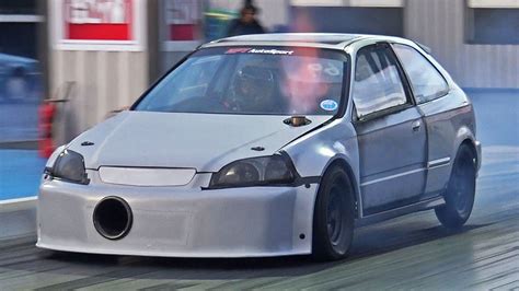 Honda Civic Drag Racing Compilation Youtube