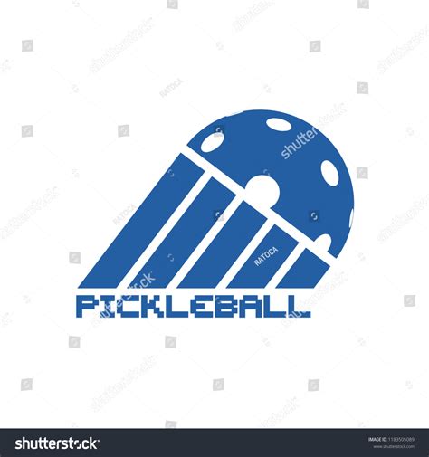 Pickleball Symbol Design Royalty Free Stock Vector