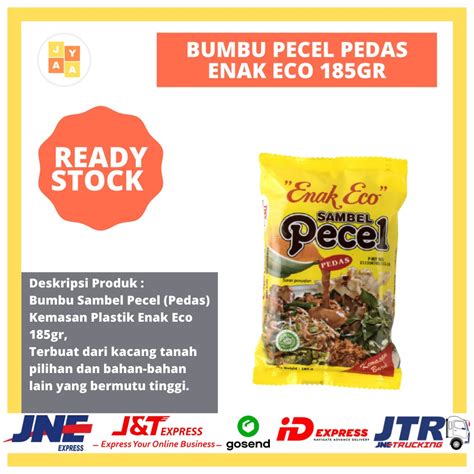 Jual Bumbu Sambel Pecel Pedas Instan Enak Eco Gr Shopee Indonesia