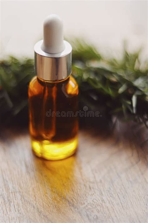 Organic Oil Serum Bottle Beauty And Skincare Product Stock Image