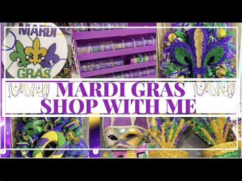 MARDI GRAS TREE DECORATIONS Mardi Gras SHOP WITH ME Mardi Gras DECOR