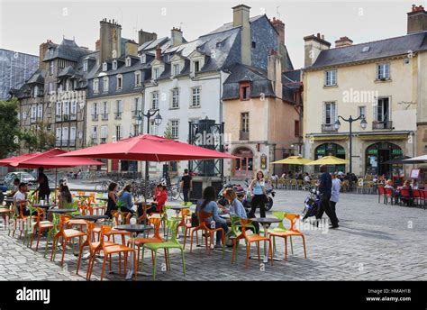 Place Des Lices Square Rennes Bretagne Brittany France Stock Photo