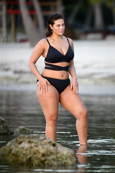 Ashley Graham In Black Bikini Photoshoot In Islamorada Gotceleb