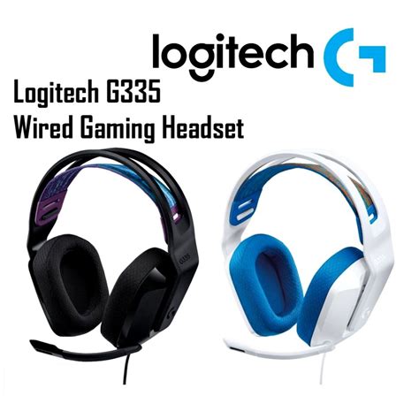 Logitech G Wired Gaming Headset Black White Y