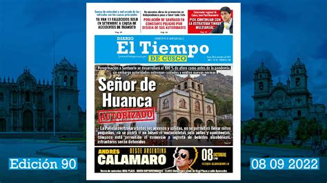 Diario El Tiempo De Cusco Edici N Jueves Diario El