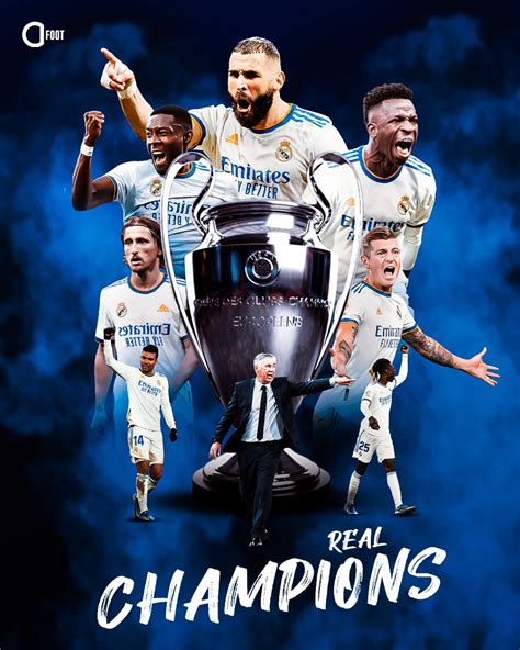 Real Madrid UEFA Champions League Champions 2022 Wallpapers Wallpaper