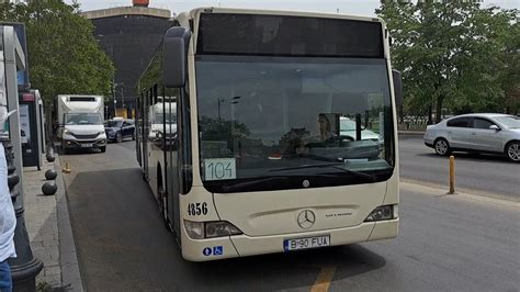 Autobuzul Mercedes Benz Citaro C1 E4 4856 intrând în stația Piața