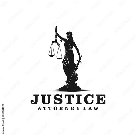 Lady Justice Silhouette Scale Of Justice Vector For Cutting Justice SVG Black&White Justitia ...